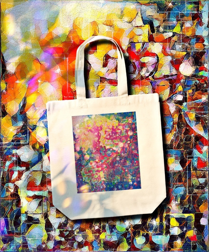 a-1065 光 黄色い薔薇の虚像 The light. Virtual image of a yellow roseでトートバッグ☆応援企画商品☆