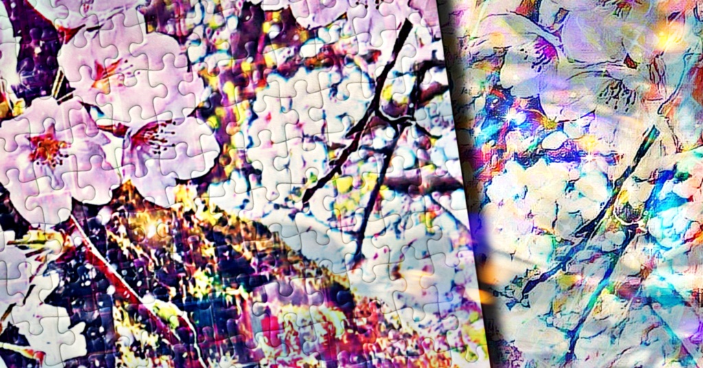 a-1066 春 眩しく光る Spring shines brightlyでパズル☆応援企画商品☆