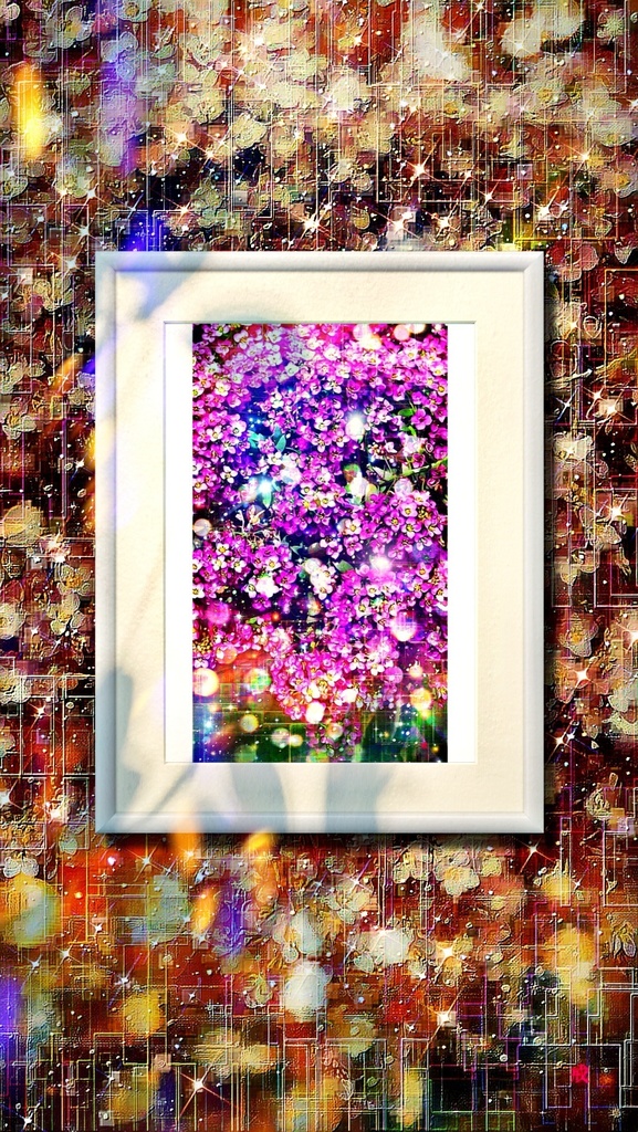 a-1068 三つの光 Three glowing thingsでプリモアート(複製画)☆応援企画商品☆