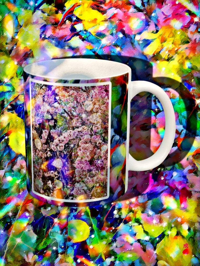 a-1072 垂れ咲く Dripping bloomでマグカップ☆応援企画商品☆