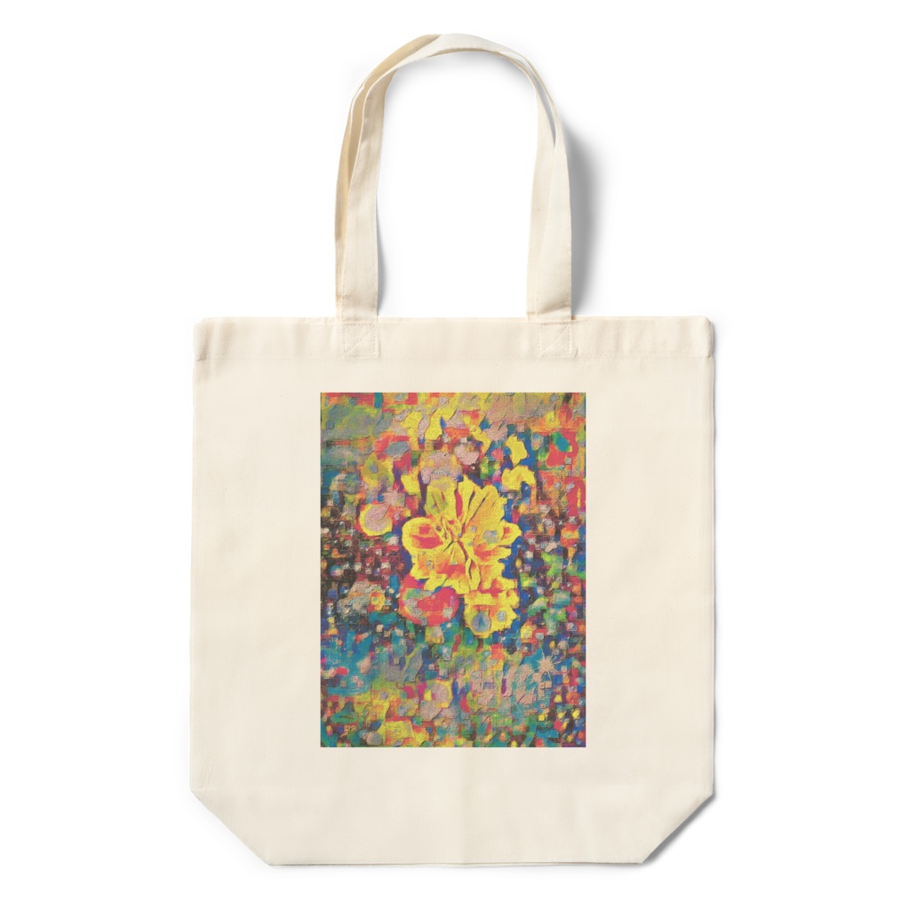 a-1075 花の紋 Flower crestでトートバッグ☆応援企画商品☆