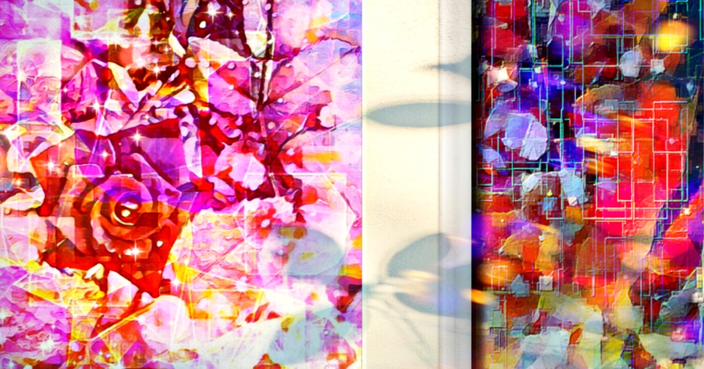 a-1083 氷結の薔薇 Freezing roseでプリモアート(複製画)☆応援企画商品☆