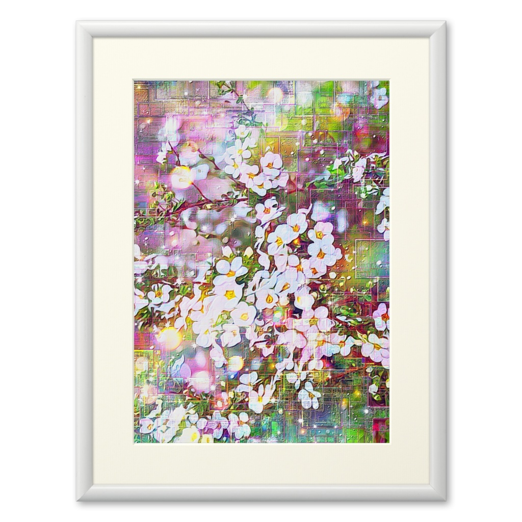 a-1108 夢と花 Dream and Flowersでプリモアート(複製画) ☆応援企画商品☆