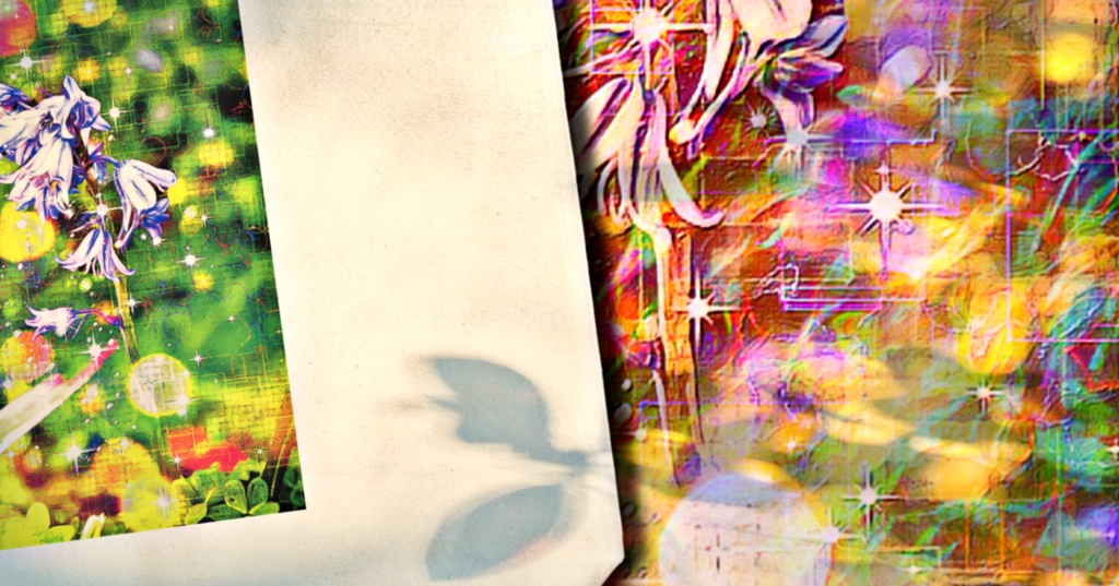 a-1110 仮想的野花 Virtual wildflowerでトートバッグ ☆応援企画商品☆