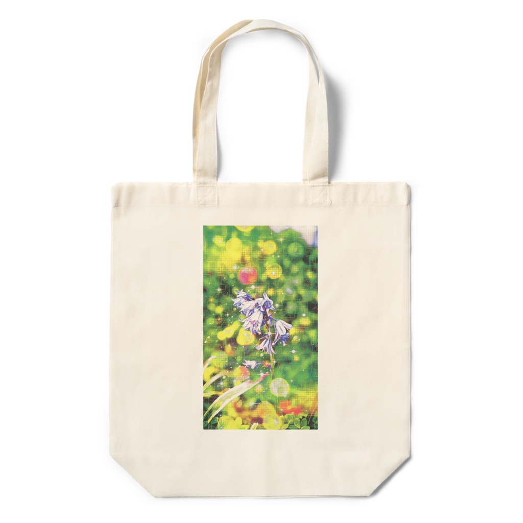 a-1110 仮想的野花 Virtual wildflowerでトートバッグ ☆応援企画商品☆