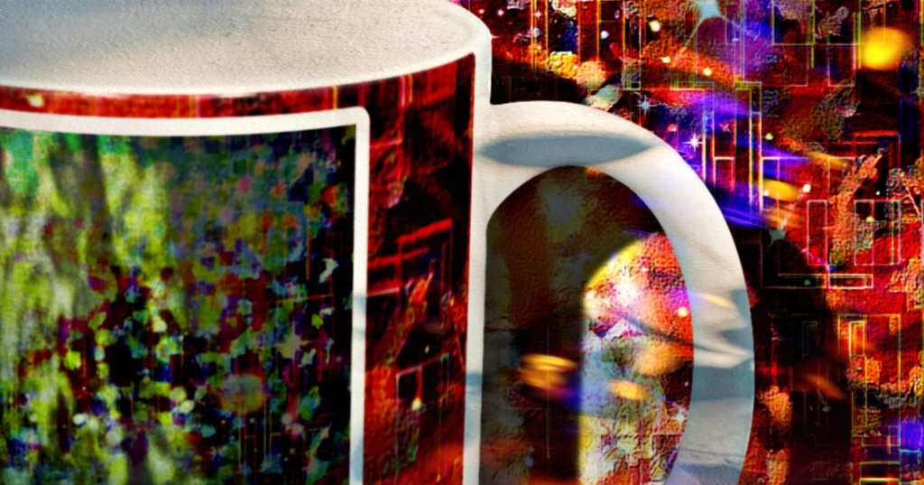 a-1117 眠れぬ夜の残像 Afterimage of a sleepless nightでマグカップ作りました。 ☆応援企画商品☆