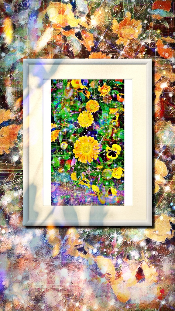 a-1118 割り切れない花の装い Indivisible flower outfitでプリモアート(複製画)作りました。 ☆応援企画商品☆