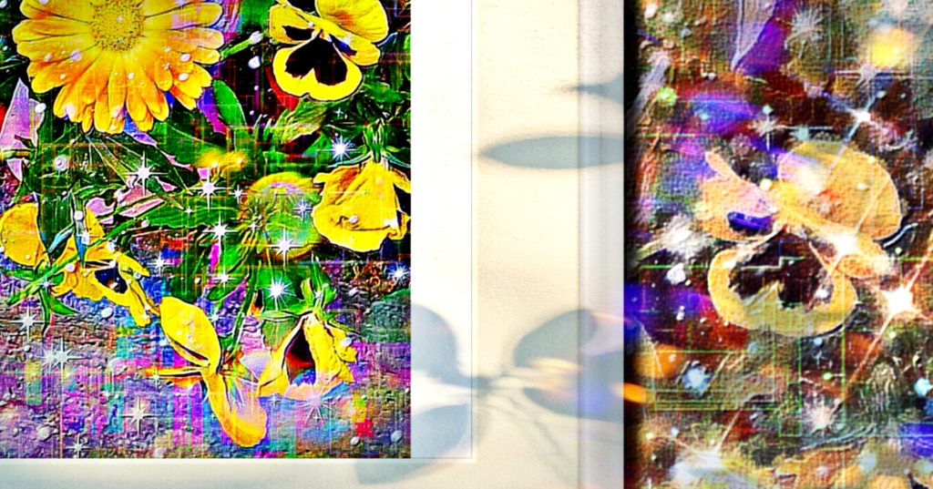 a-1118 割り切れない花の装い Indivisible flower outfitでプリモアート(複製画)作りました。 ☆応援企画商品☆