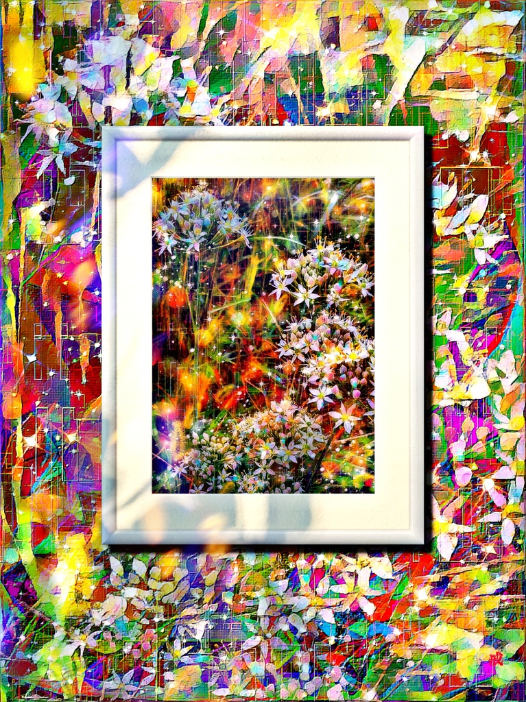 a-1123 夕立の花 Evening shower flowersでプリモアート(複製画)作りました。 ☆応援企画商品☆