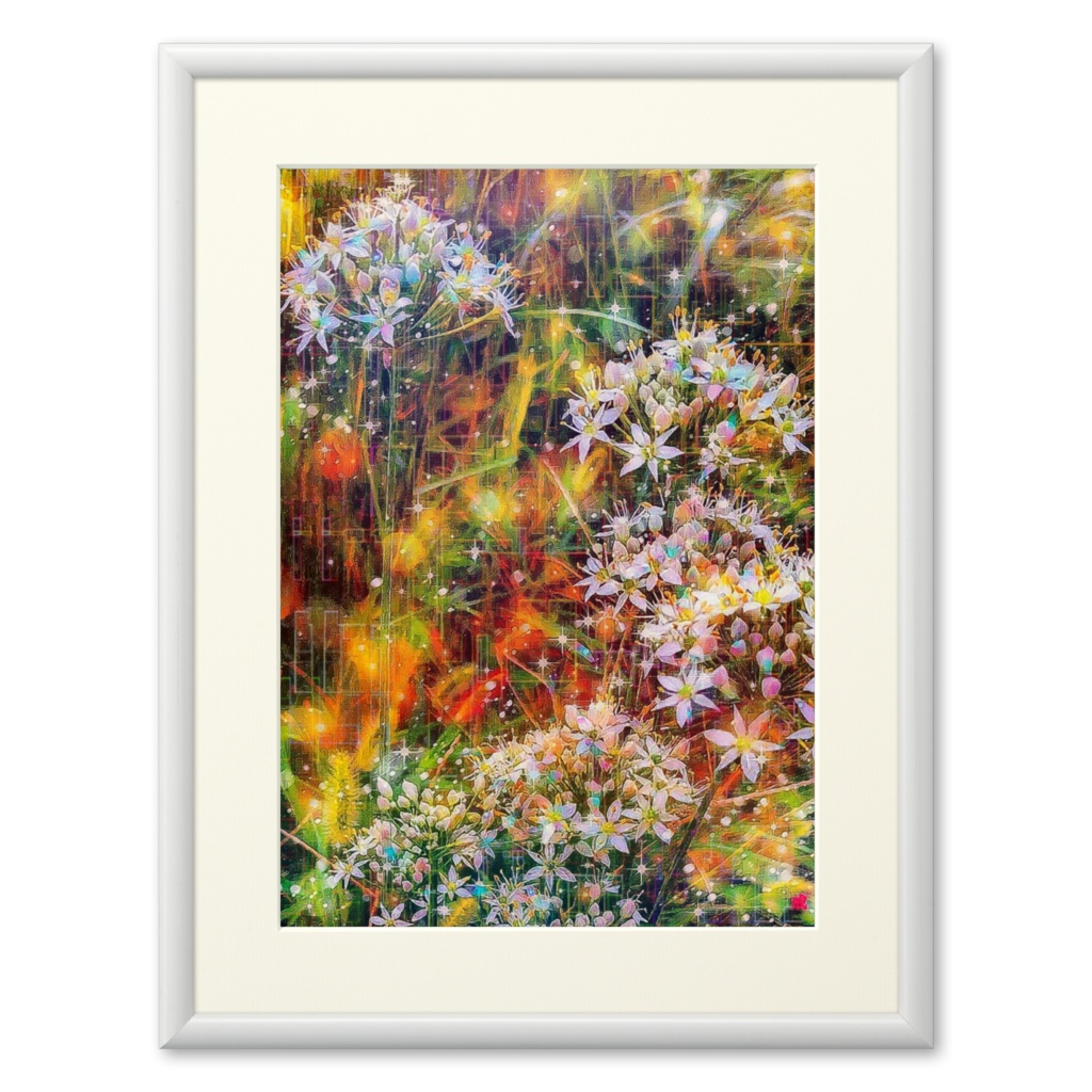 a-1123 夕立の花 Evening shower flowersでプリモアート(複製画)作りました。 ☆応援企画商品☆