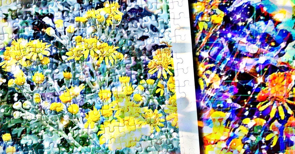 a-1126 時と花のシャボン Time and flower bubblesでパズル作りました。 ☆応援企画商品☆