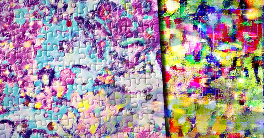 a-1131 春の日の白いテラス White terrace on a spring dayでパズル作りました。 ☆応援企画商品☆