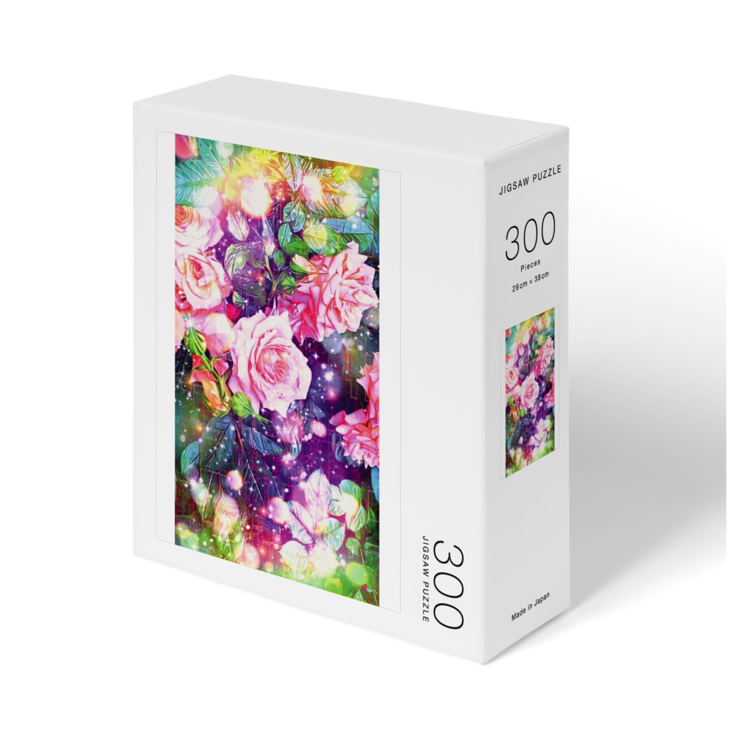 a-1136 宇宙に咲く薔薇 Roses blooming in spaceでパズル作りました。 ☆応援企画商品☆