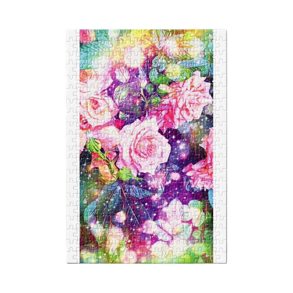 a-1136 宇宙に咲く薔薇 Roses blooming in spaceでパズル作りました。 ☆応援企画商品☆
