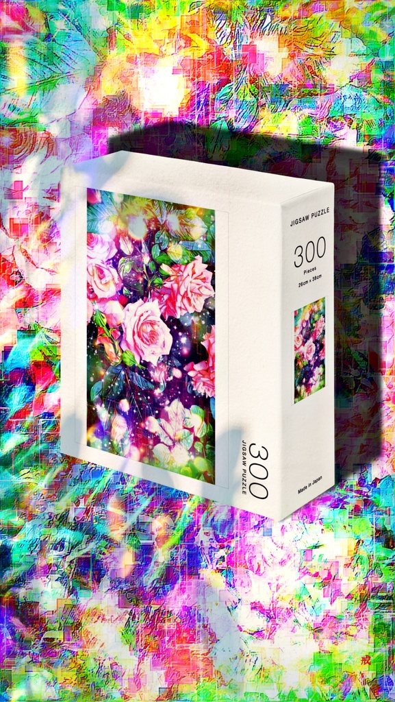 a-1136 宇宙に咲く薔薇 Roses blooming in spaceでパズル作りました。 ☆応援企画商品☆