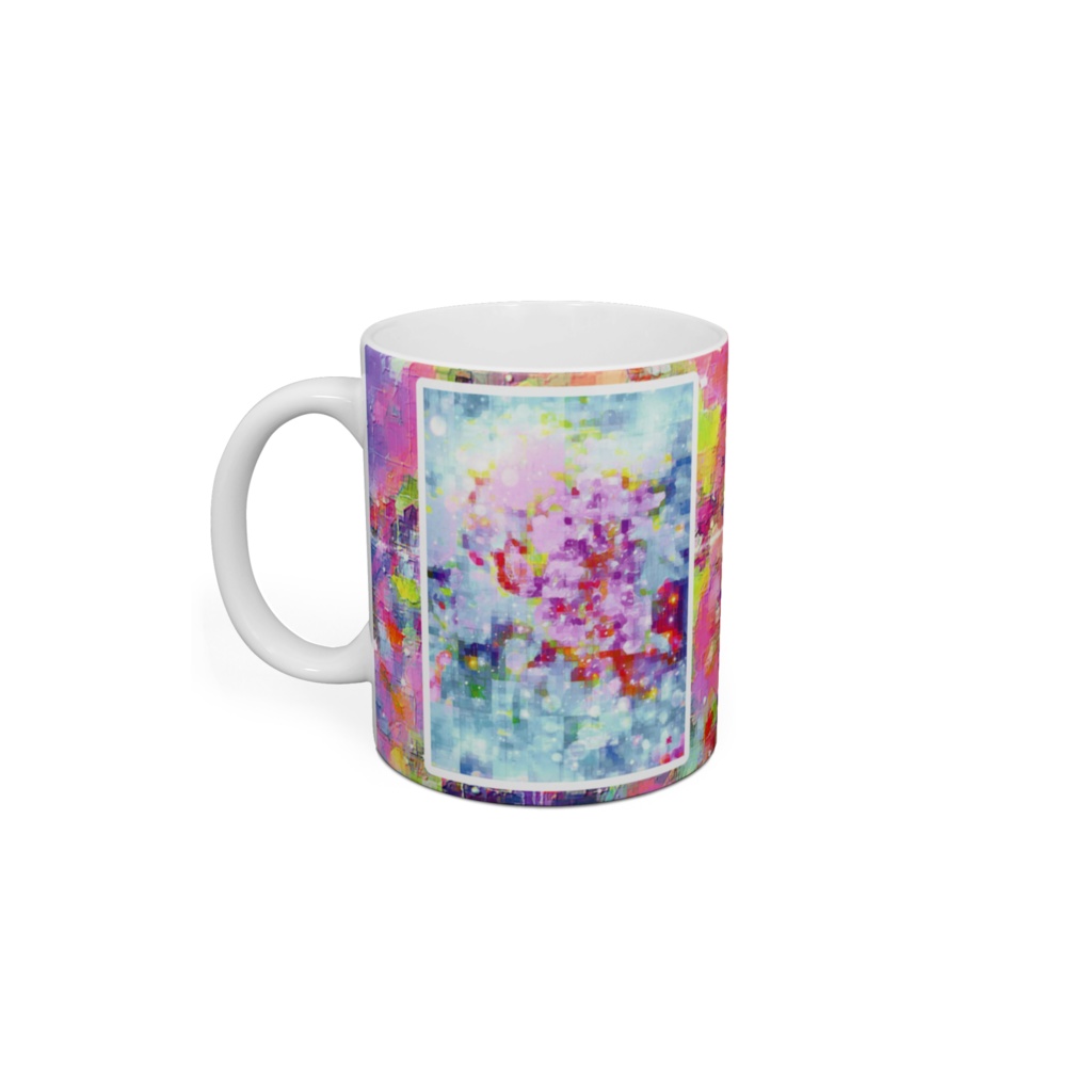 a-1137 花に舞う Dance to flowersでマグカップ作りました。 ☆応援企画商品☆