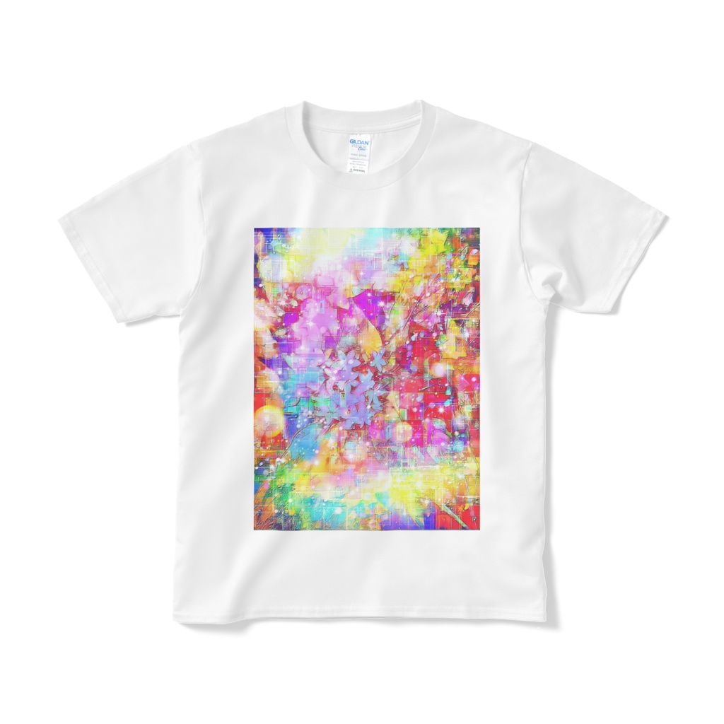 a-1139 空に映る花の陰影 Reflected shadow of the flowerでTシャツ作りました。 ☆応援企画商品☆