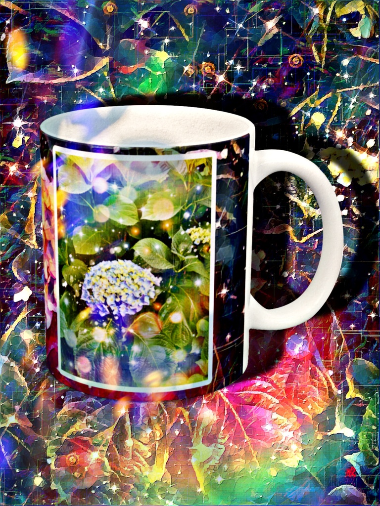 a-1142 光溢れる初夏 Early summer full of lightでマグカップ作りました。 ☆応援企画商品☆