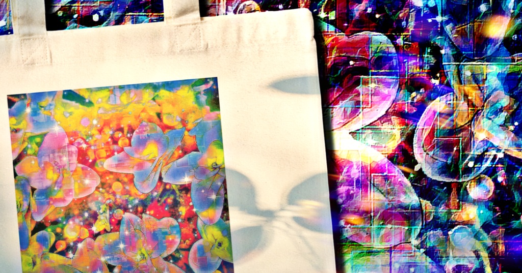 a-1147 プリズムライト Prism lightで トートバッグ作りました。 ☆応援企画商品☆