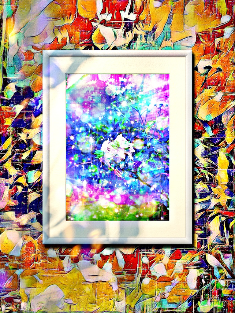 a-1155遠い記憶の表現 Oldmemoriesプリモアート(複製画)作りました。 ☆応援企画商品☆