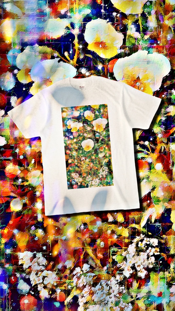 a-1156 午後の柔らかな幻想 Afternoon gentle illusion でTシャツ作りました。 ☆応援企画商品☆