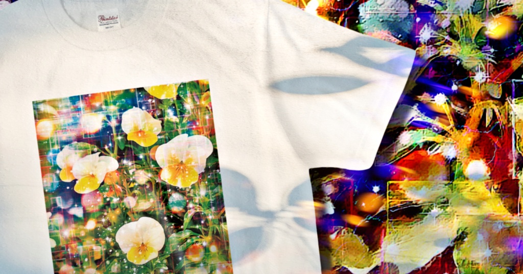 a-1156 午後の柔らかな幻想 Afternoon gentle illusion でTシャツ作りました。 ☆応援企画商品☆