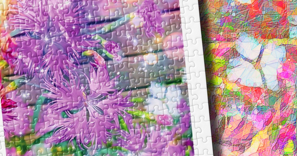 a-1158 着飾らない花の香り Undecorated floral scent でパズル作りました。 ☆応援企画商品☆