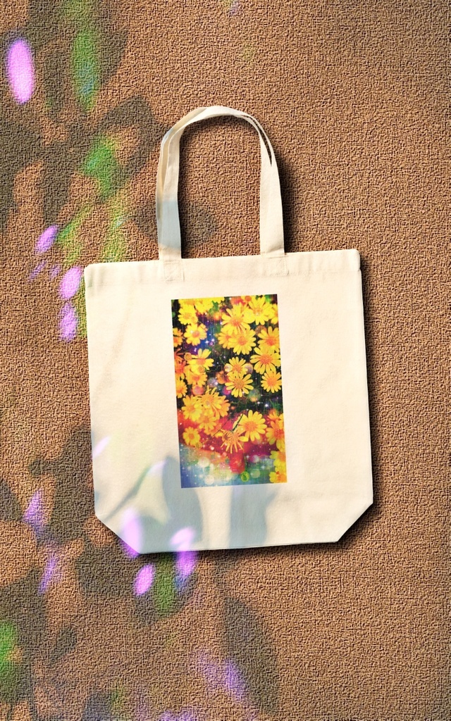 a-1174 黄色く優しく Heartful yellowでトートバッグ作りました。 ☆応援企画商品☆