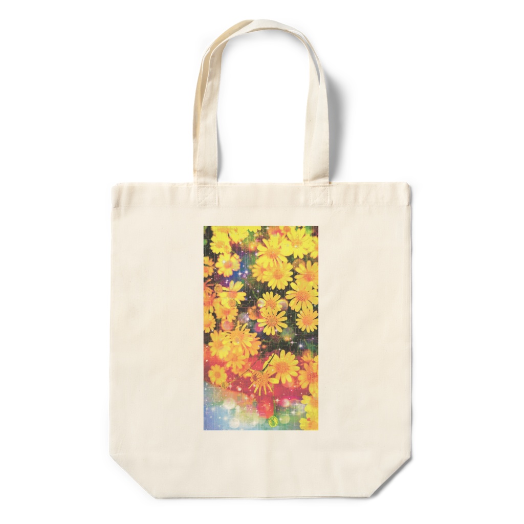 a-1174 黄色く優しく Heartful yellowでトートバッグ作りました。 ☆応援企画商品☆