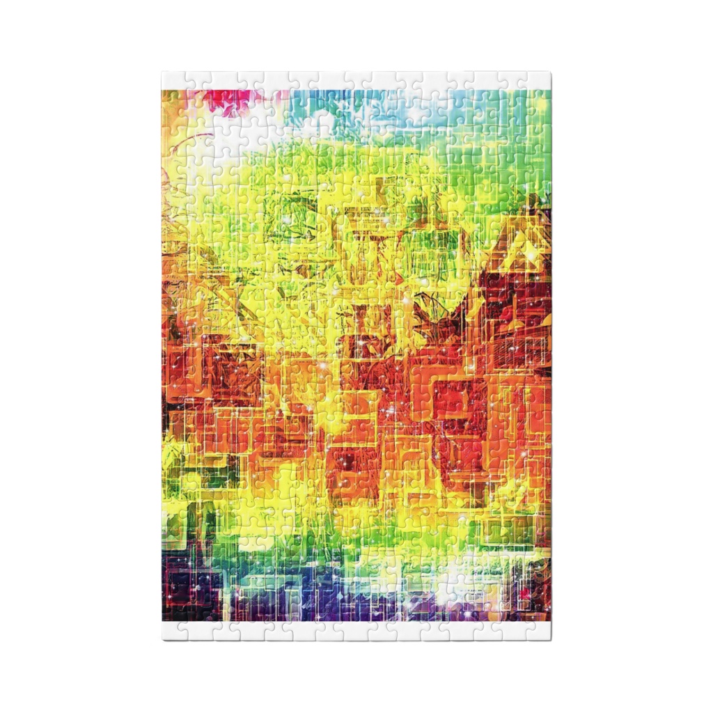 a-1175 刻に埋もれゆく街 A city buried in timeでパズル作りました。 ☆応援企画商品☆