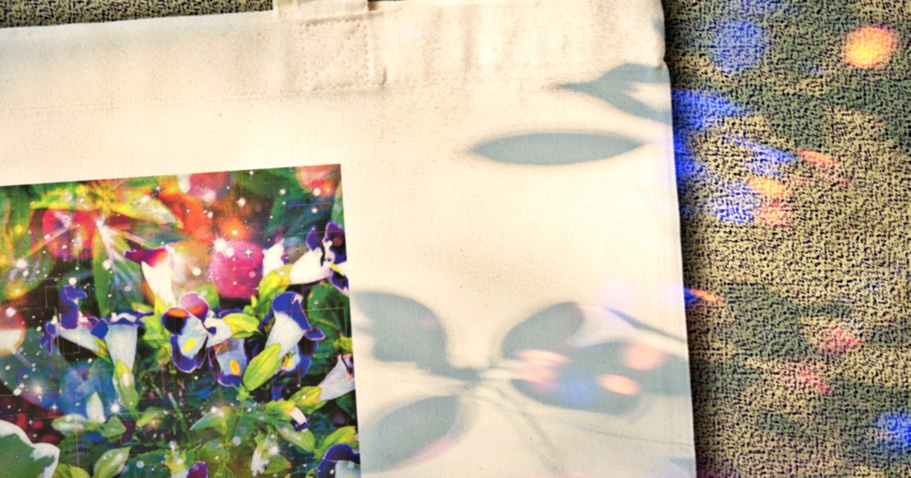 a-1180 憩う午後 Afternoon tea and chatでトートバッグ作りました。 ☆応援企画商品☆