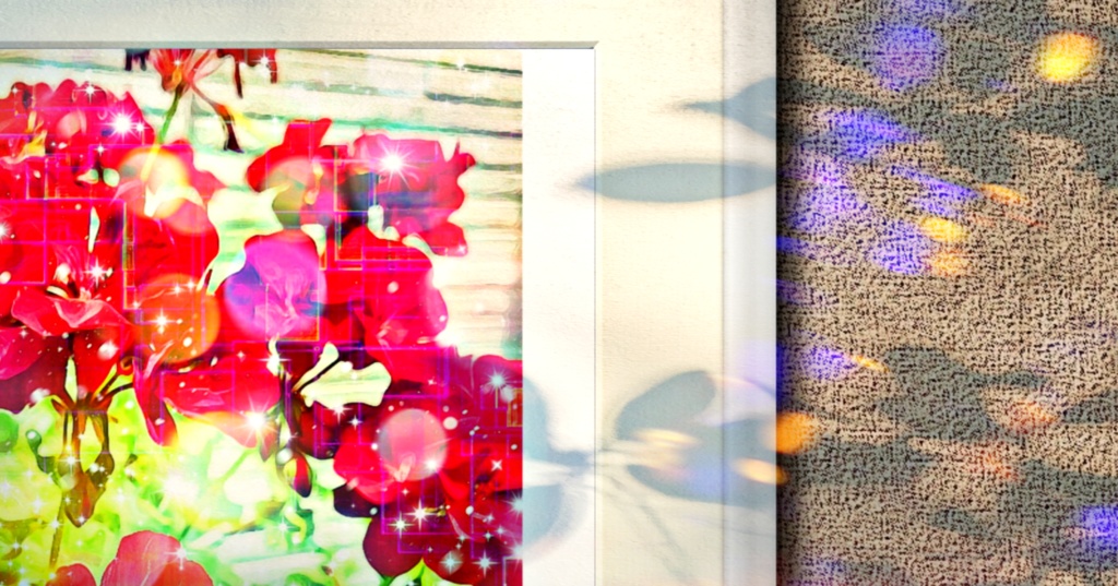 a-1184 朝 光り ガーデニング Morning light gardeningプリモアート(複製画)作りました。 ☆応援企画商品☆