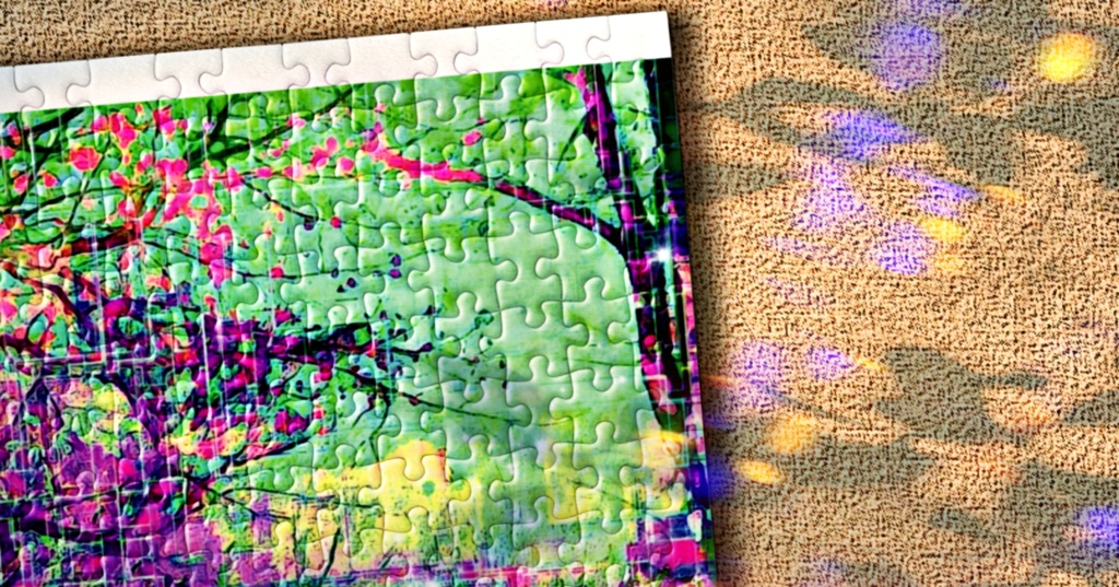 a-1187 パステル色に刻まれた世界 A world carved in pastel colorsでパズル作りました。 ☆応援企画商品☆