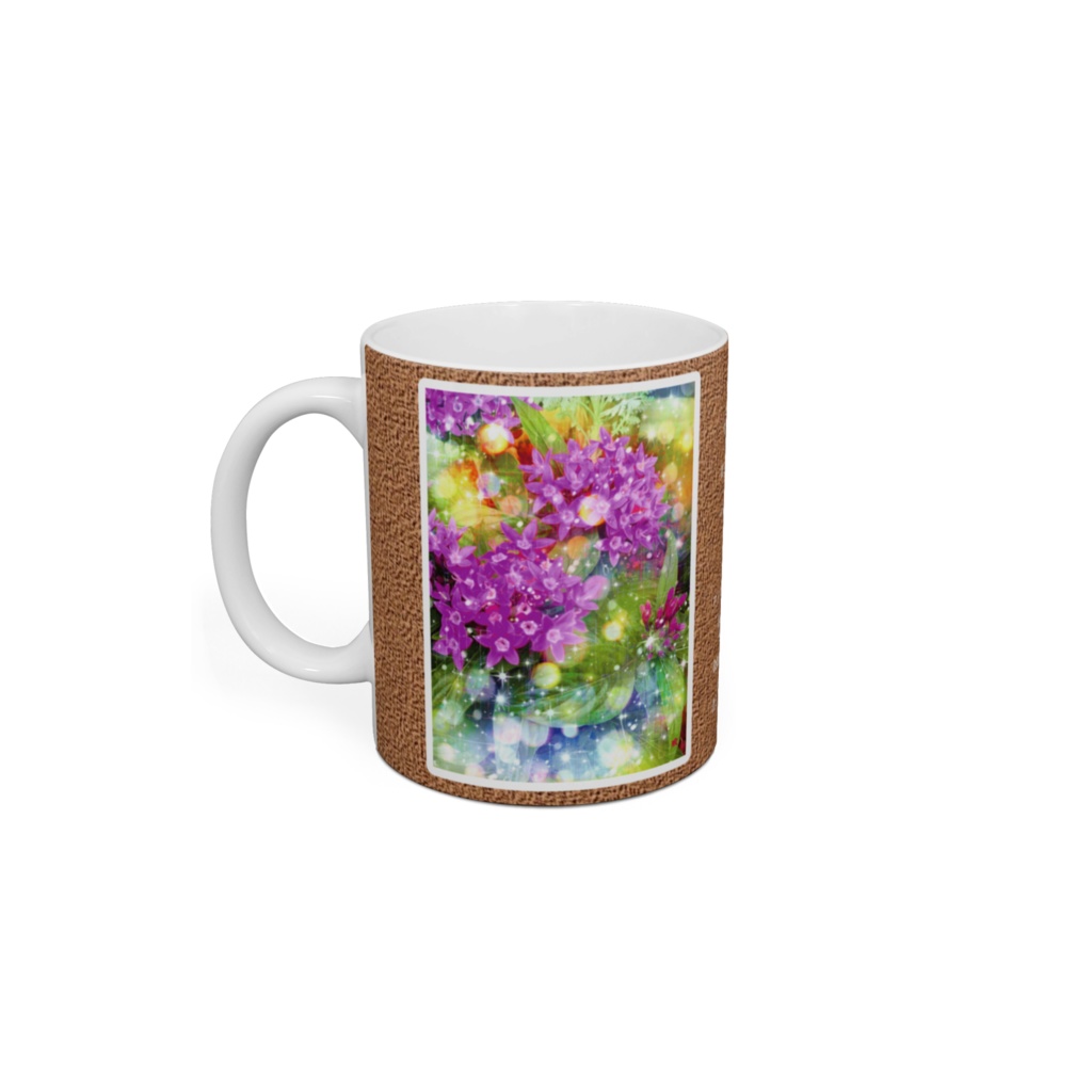 a-1188 虹色に溶ける花の色 The color of the flower that melts in the rainbowでマグカップ作りました。 ☆応援企画商品☆