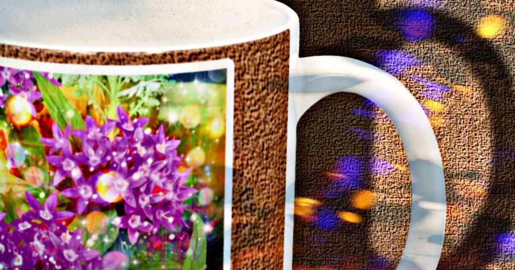 a-1188 虹色に溶ける花の色 The color of the flower that melts in the rainbowでマグカップ作りました。 ☆応援企画商品☆