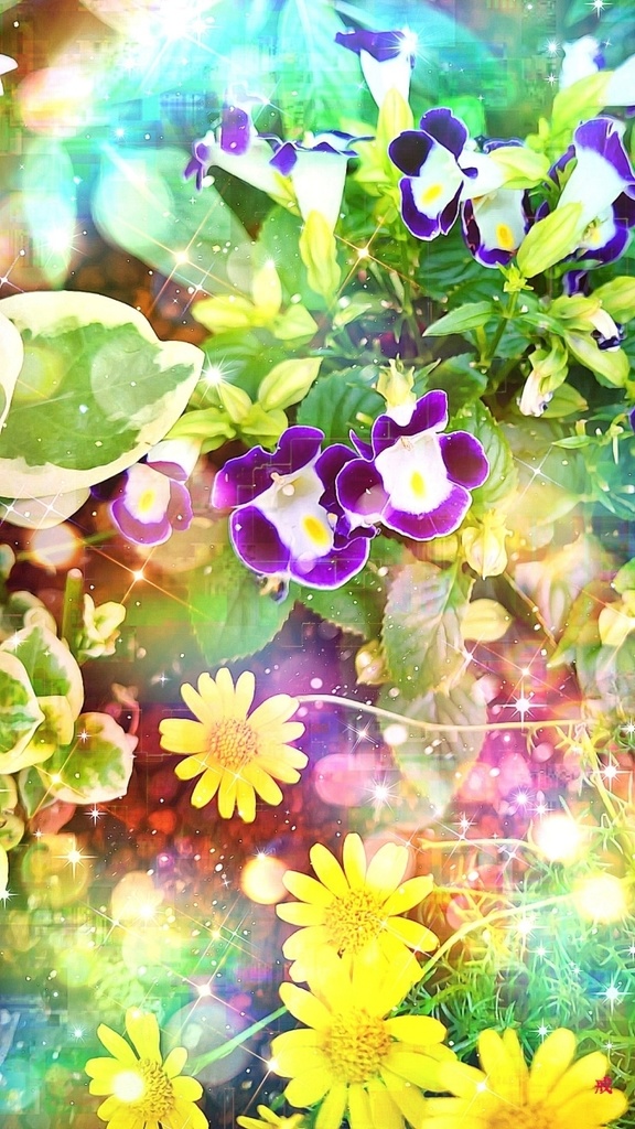 応援企画:a-1348 位相と擦 花饗宴 phase and rub flower feast でプリモアート(複製画) 作りました。