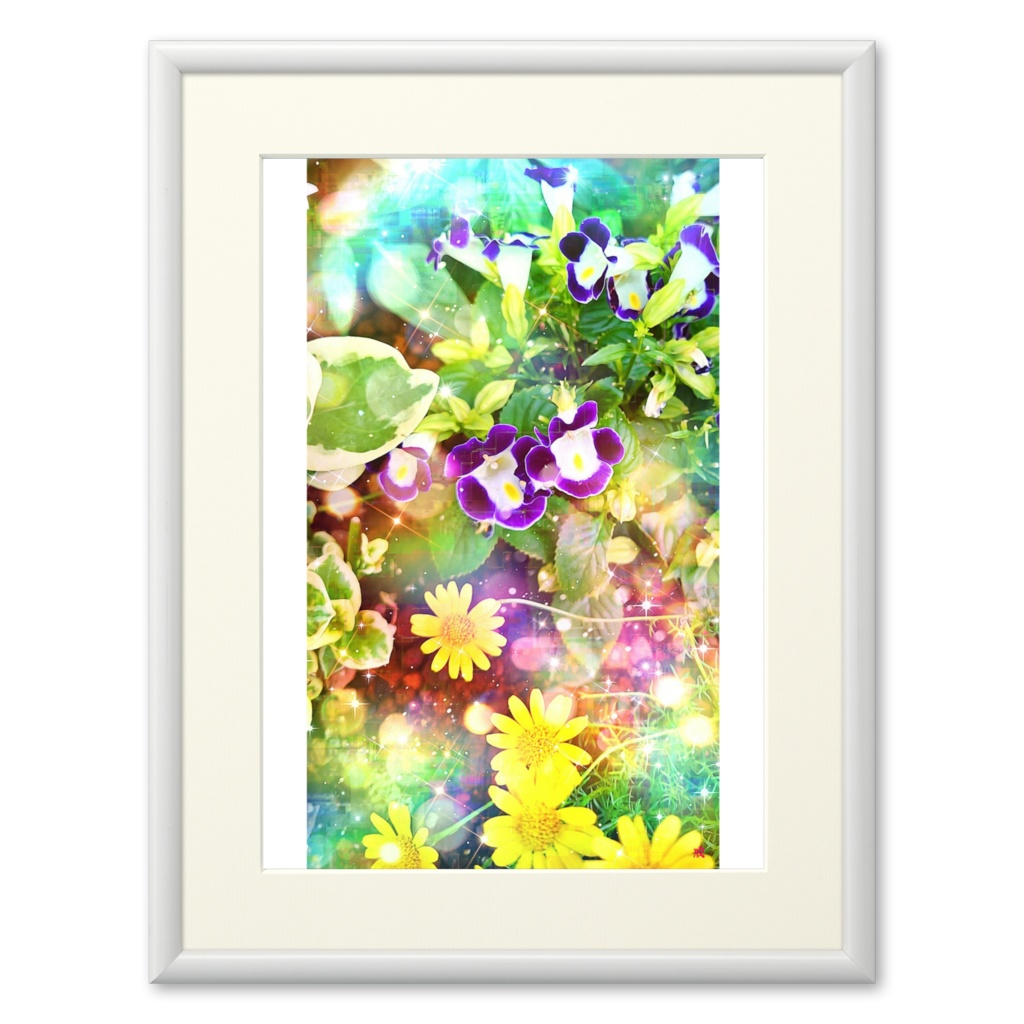 応援企画:a-1348 位相と擦 花饗宴 phase and rub flower feast でプリモアート(複製画) 作りました。