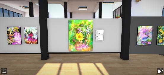 応援企画:a-1356 陽の充たる野花 Wildflowers with halo でプリモアート(複製画) 作りました。