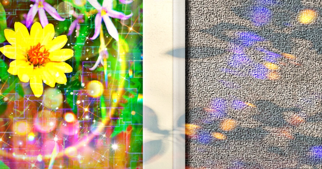 応援企画:a-1356 陽の充たる野花 Wildflowers with halo でプリモアート(複製画) 作りました。