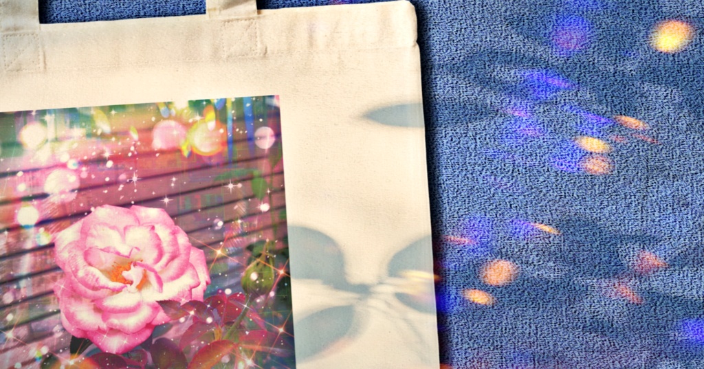 a-1589 柔らかな光の午後 soft light afternoonでトートバッグ作りました。(⁠^⁠^⁠)/