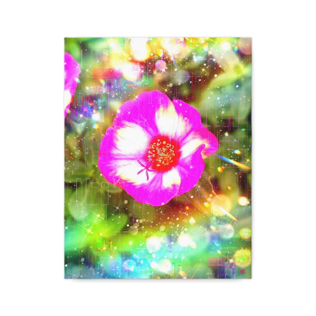 a-1731 華一輪 A Flowerでキャンバスアート(F6)作りました。(^^)/