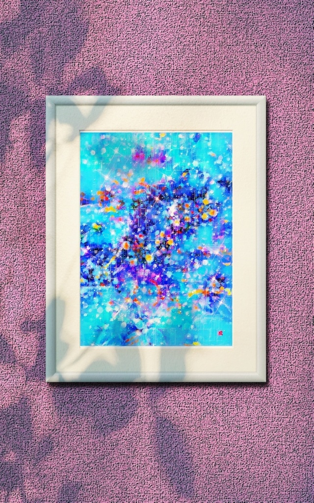 a-1748 蒼い水の星雲 Blue water nebula プリモアート(複製画)