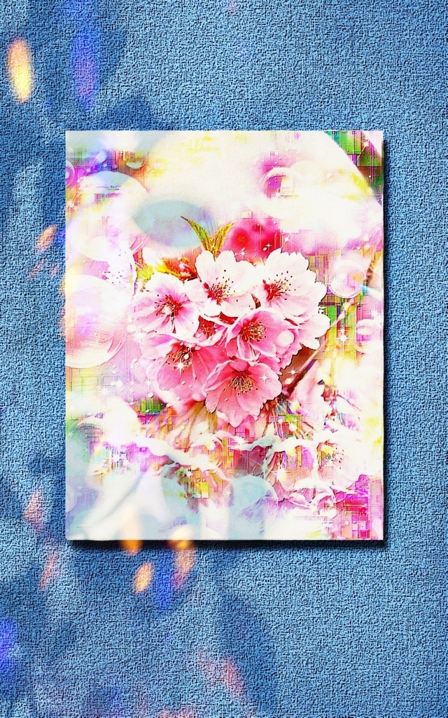 a-2213 桜色の祈り Sakura Blossom Serenade キャンバスアート - F6