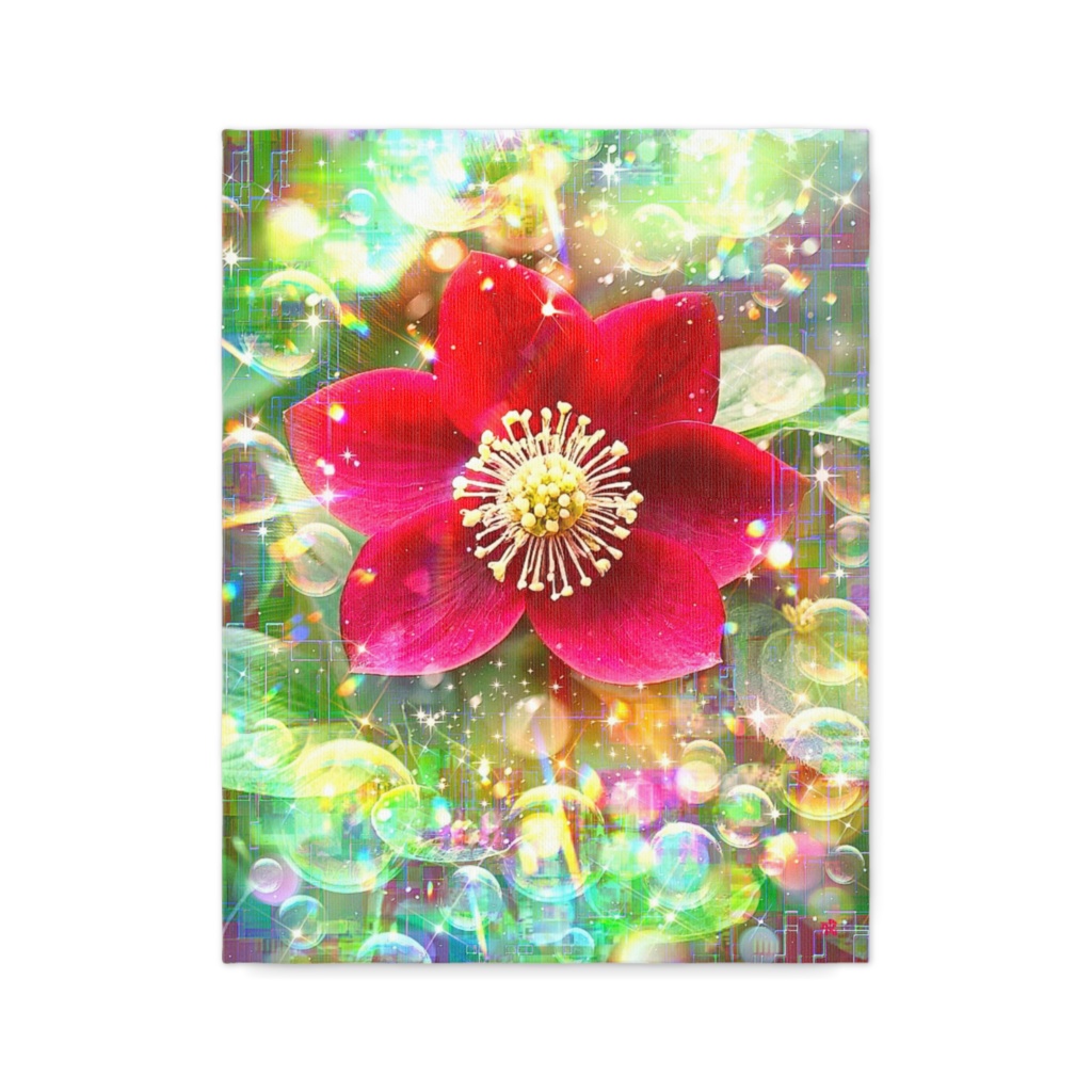 a-2185 朝露の祈り Radiant Morning Dew キャンバスアート - F6