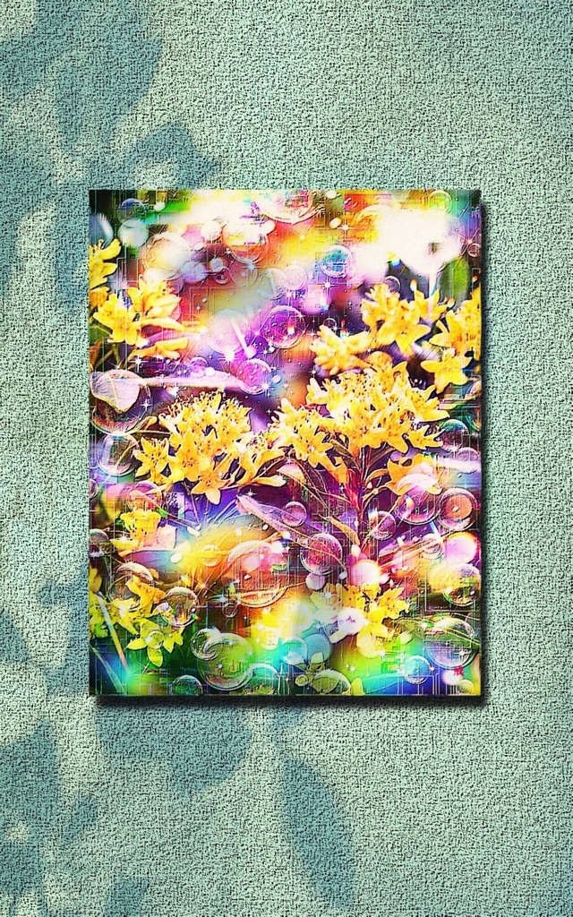 a-2184 早春の朝光 Celestial morning キャンバスアート - F6
