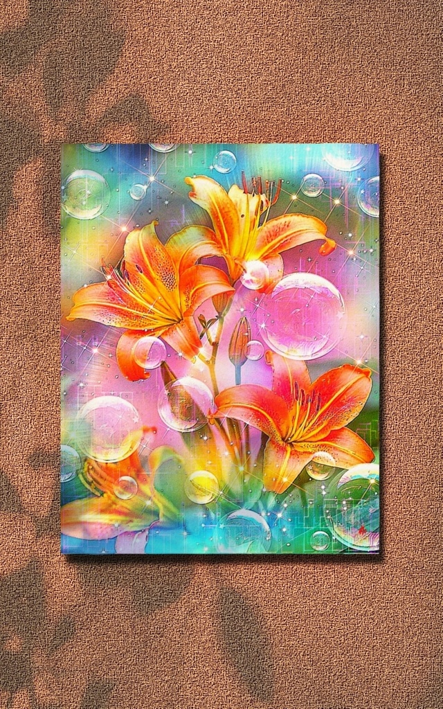 a-2229 清流湧現の朝 Divine Daybreak of Clarity キャンバスアート - F6