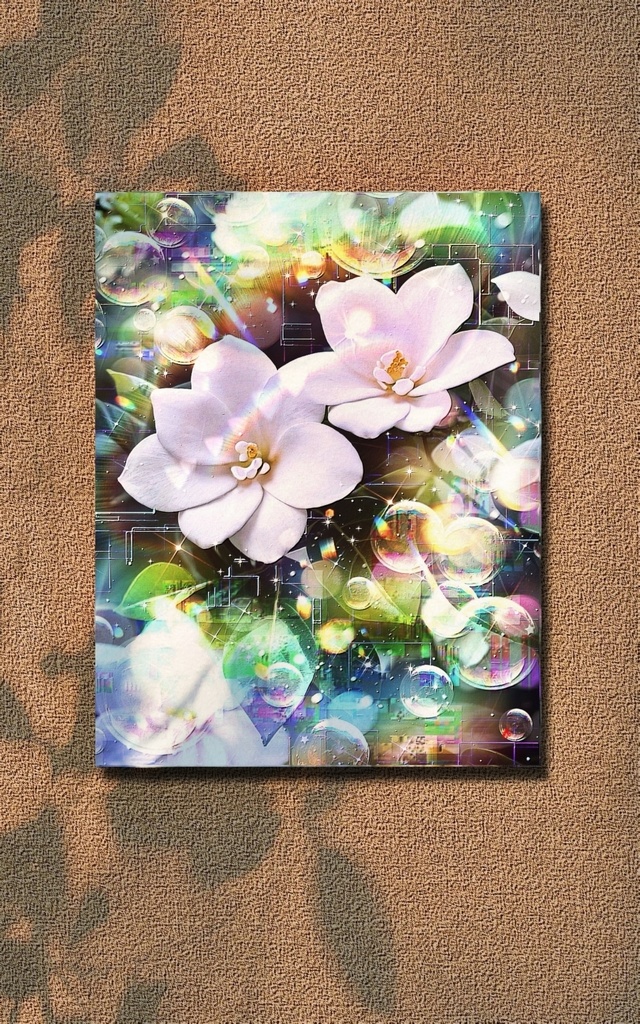 a-2233 夢見る花 Sacred Blossoms キャンバスアート - F6