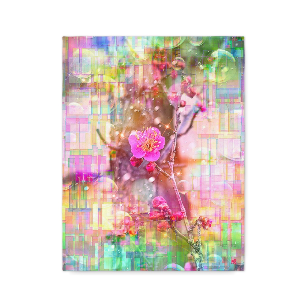 a-2157 仄かな春の訪れ Blossoming Grace キャンバスアート - F6