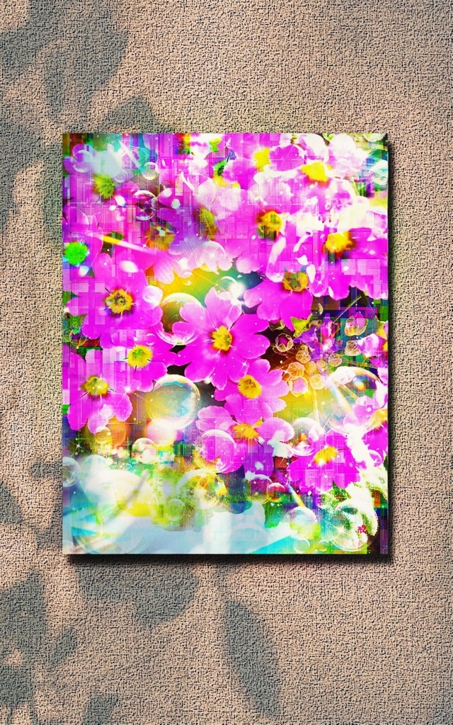 a-2147 初春の希望 Heavenly Petals キャンバスアート - F6