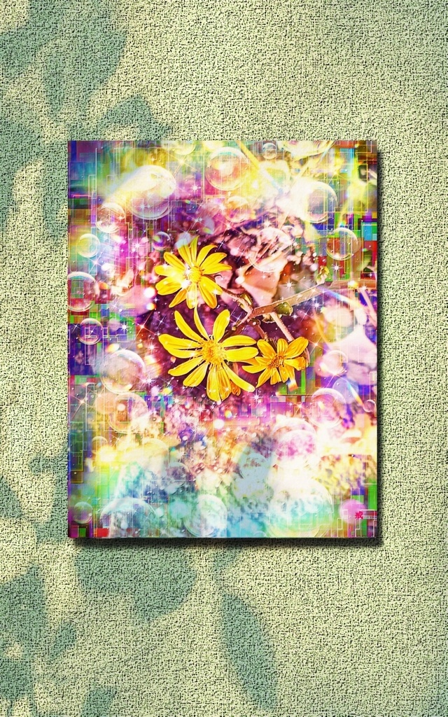 a-2145 冬に咲く虹彩 The Iris of Grace キャンバスアート - F6